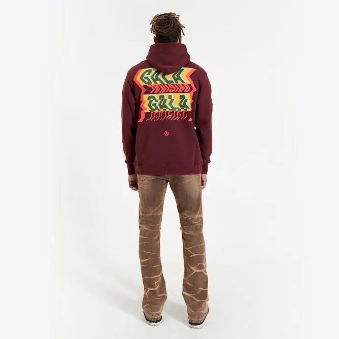 DIGITAL DANCE HOODIE (CHOCOLATE MAROON)