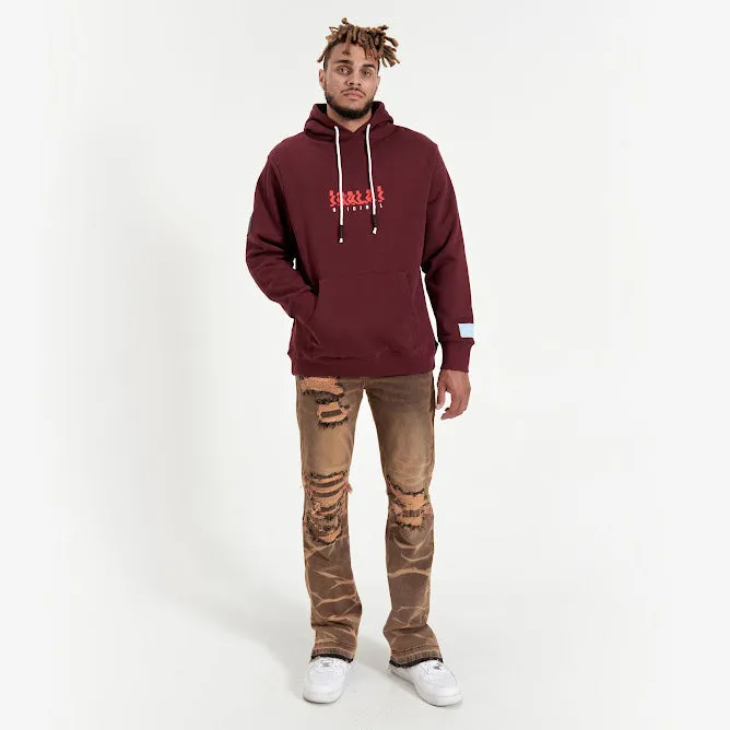DIGITAL DANCE HOODIE (CHOCOLATE MAROON)