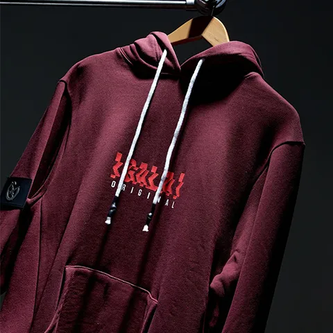 DIGITAL DANCE HOODIE (CHOCOLATE MAROON)