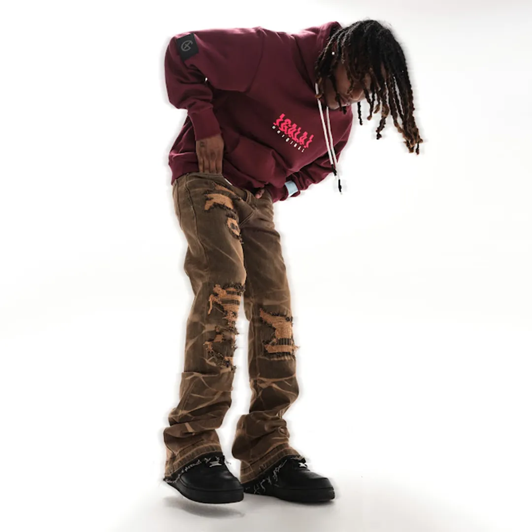 DIGITAL DANCE HOODIE (CHOCOLATE MAROON)