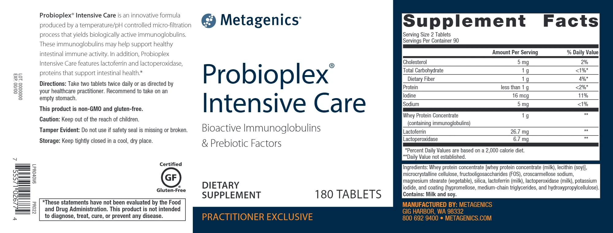 DISCONTINUED (Click for Product Substitute) - Probioplex Intensive Care Tablets