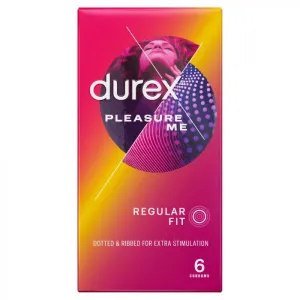 Durex Pleasure Me Condoms 6 PACK