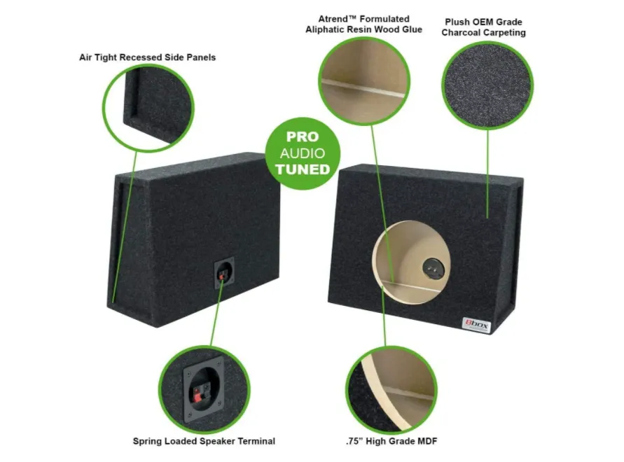 E10DSV - 10" Dual Vented Shared Enclosure