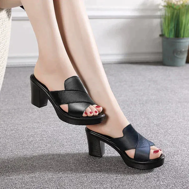 Emma - Ortho Dames Sandalen met Plateauzool