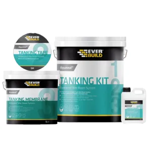 Everbuild Aquaseal Waterproof Wet Room Tanking Kit