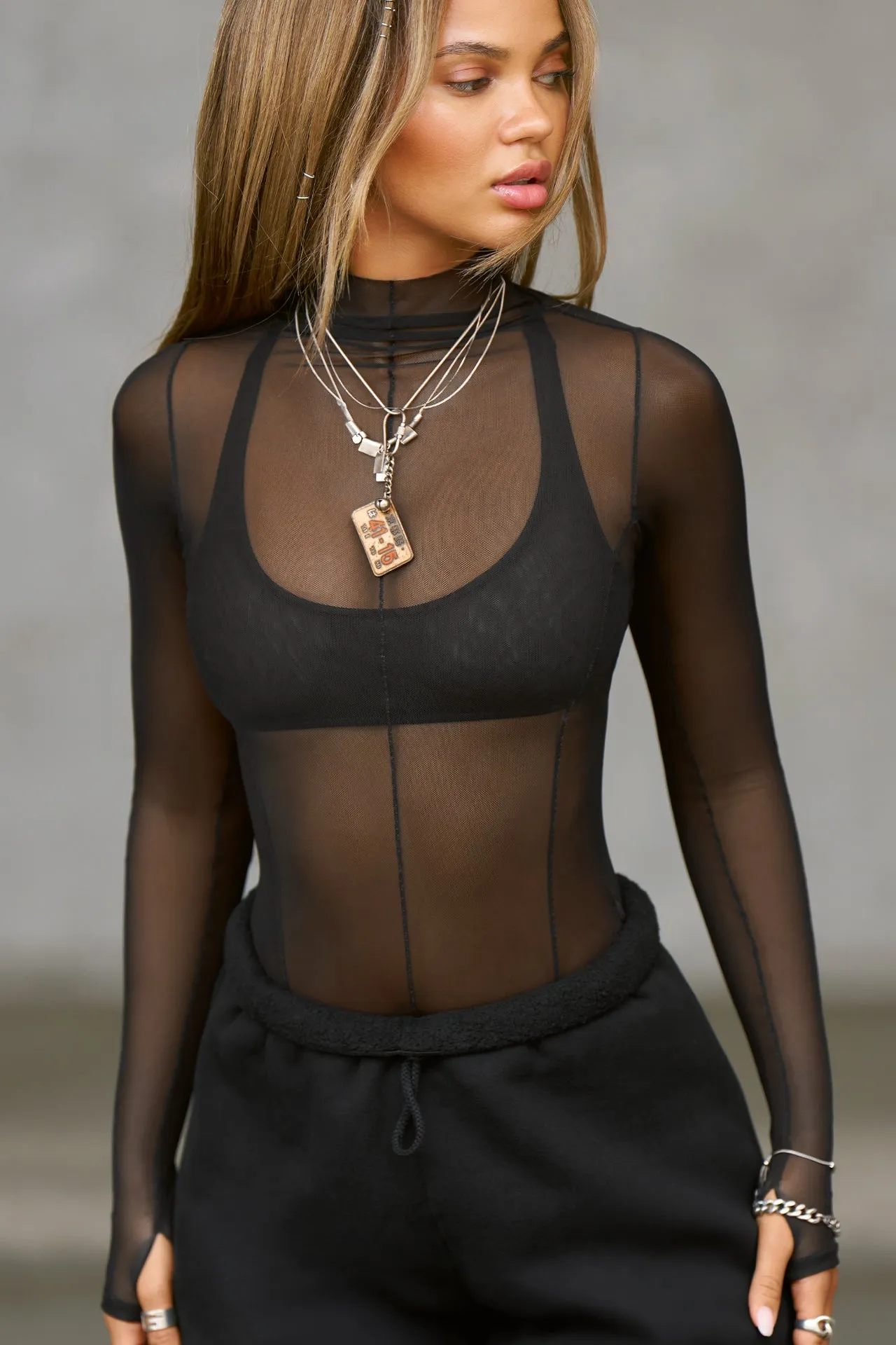 Exposed Seams Long Sleeve