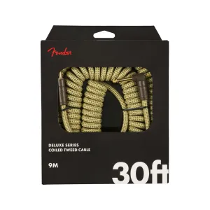 Fender Deluxe Coil Guitar Cable, Tweed, 30ft
