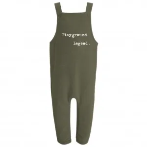Fleece lined playground legend . Khaki dungarees (6 months to 3 years)