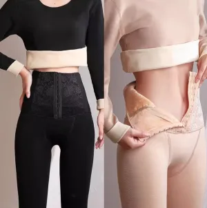 Fleece-lined Thick Waist Shaping Leggings