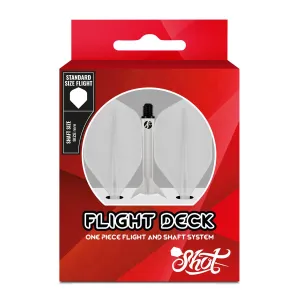 Flight Deck-One Piece Dart Flight and Shaft System-Clear