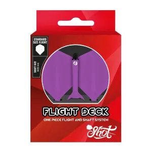 Flight Deck-One Piece Dart Flight and Shaft System-Purple