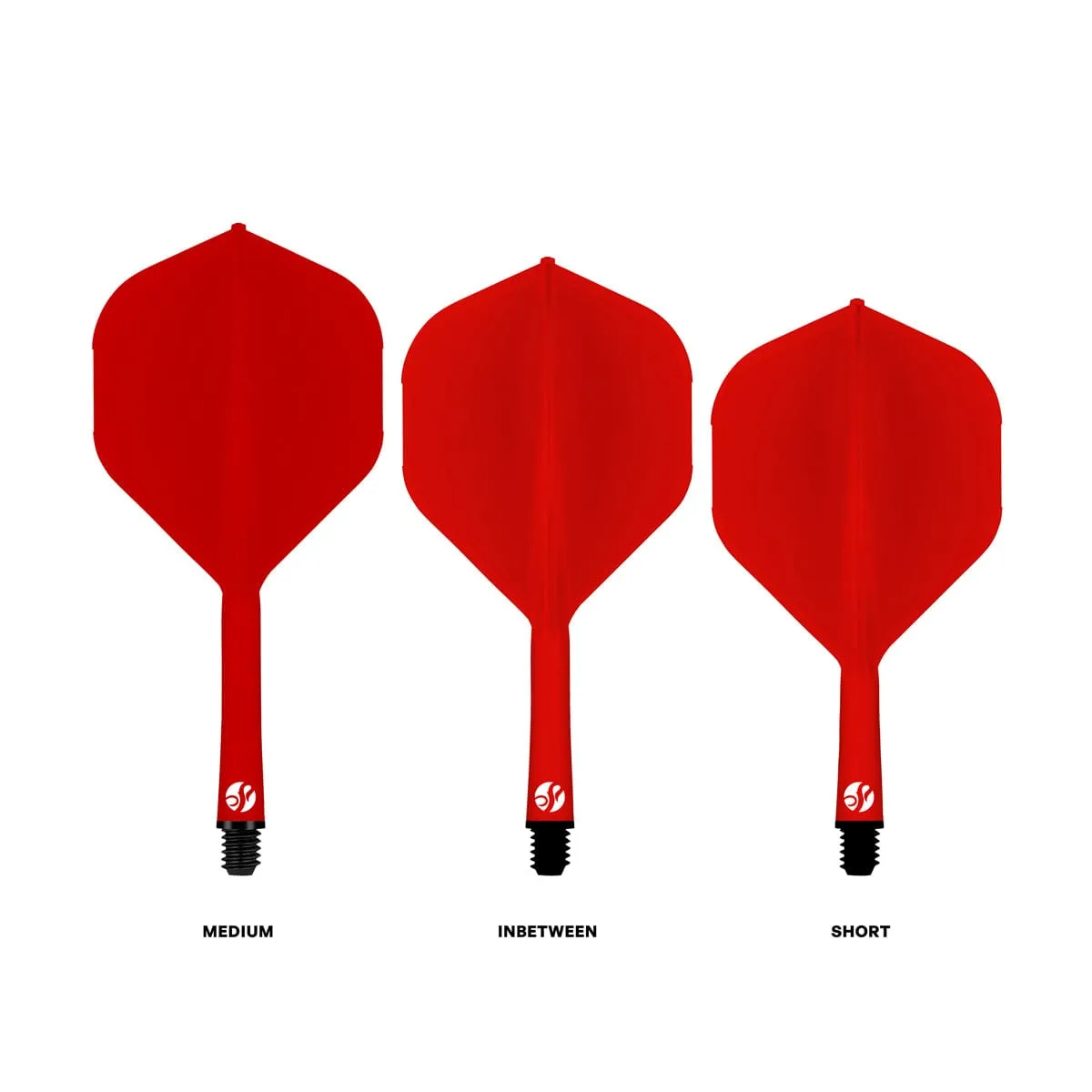 Flight Deck-One Piece Dart Flight and Shaft System-Red