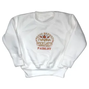 Fresh pumpkins Adult White Thick Fleece Jumper for personalising