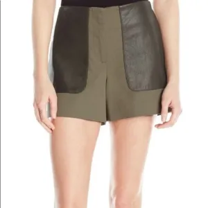 Garmentory Vincetta Leather Pocket Shorts Perforated