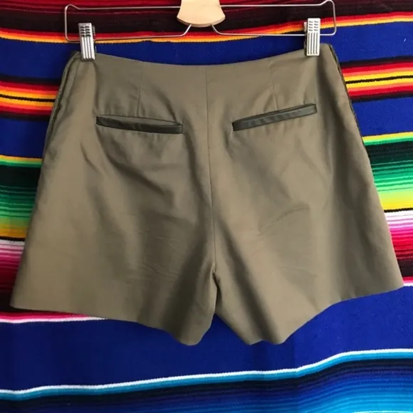 Garmentory Vincetta Leather Pocket Shorts Perforated