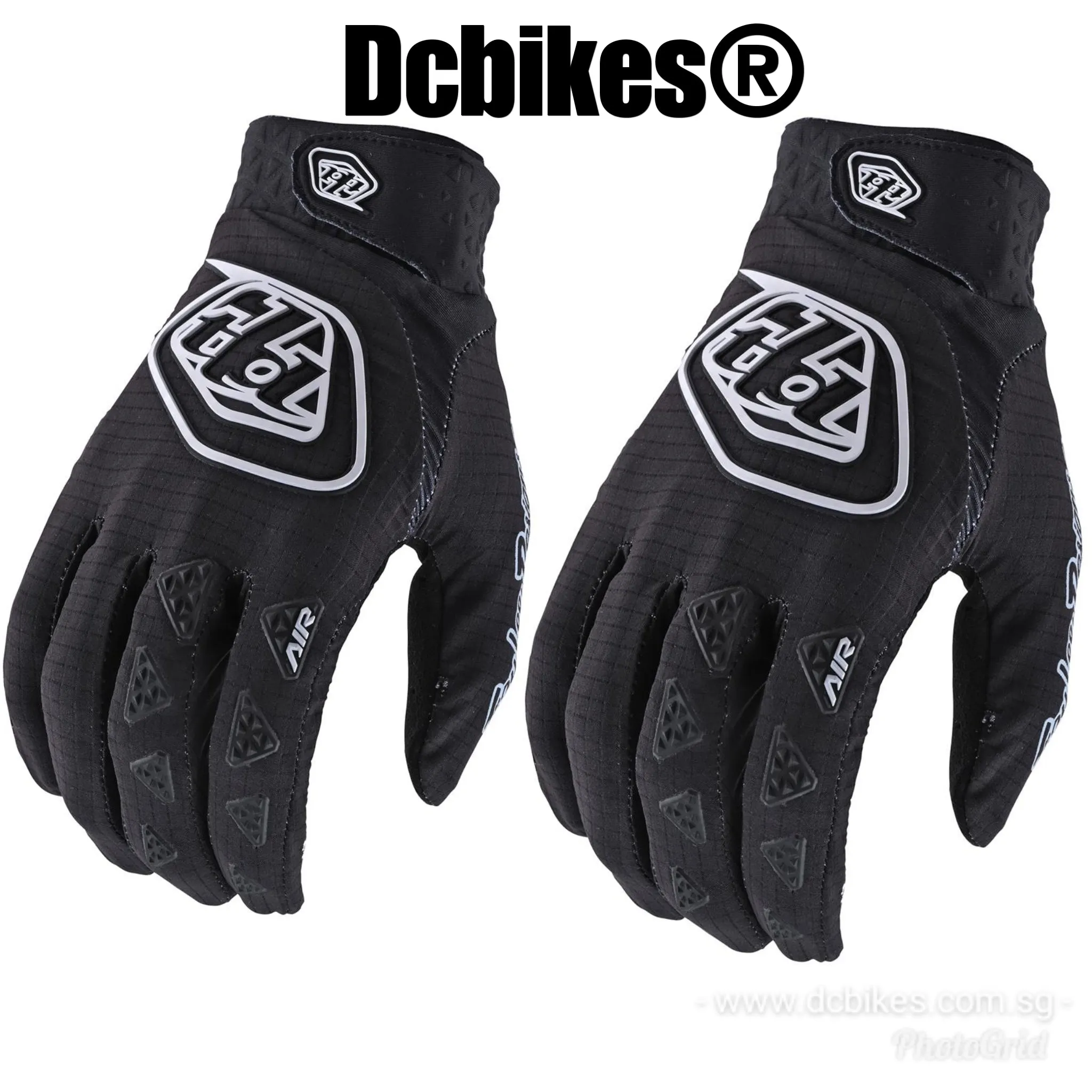 Genuine Troy Lee Designs MTB Full Protective Black Air Gloves