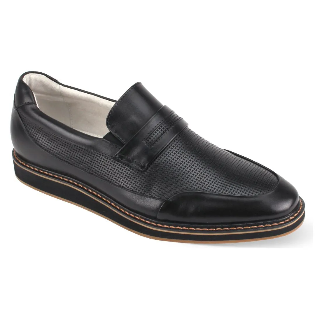 Giovanni Loyd Two Tone Leather Penny Loafer