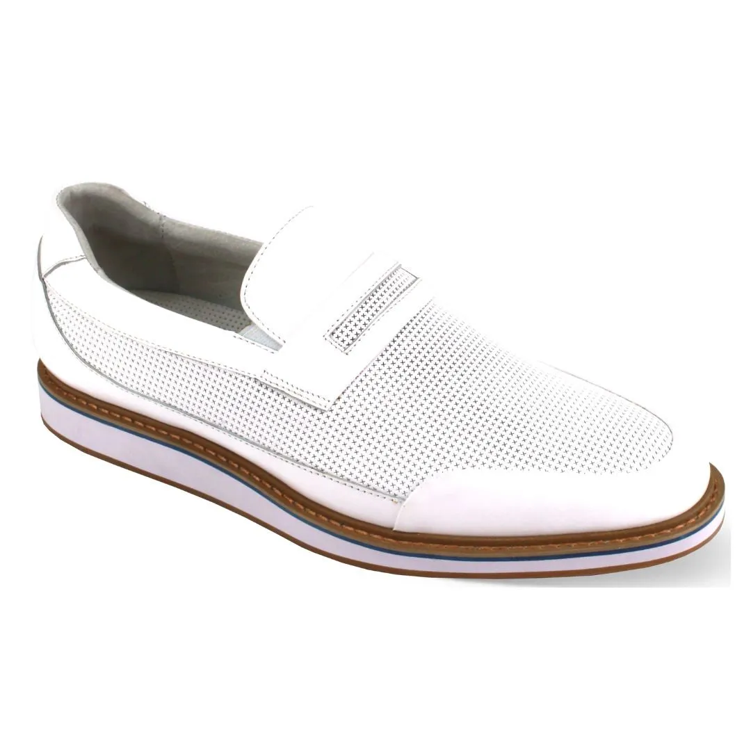 Giovanni Loyd Two Tone Leather Penny Loafer