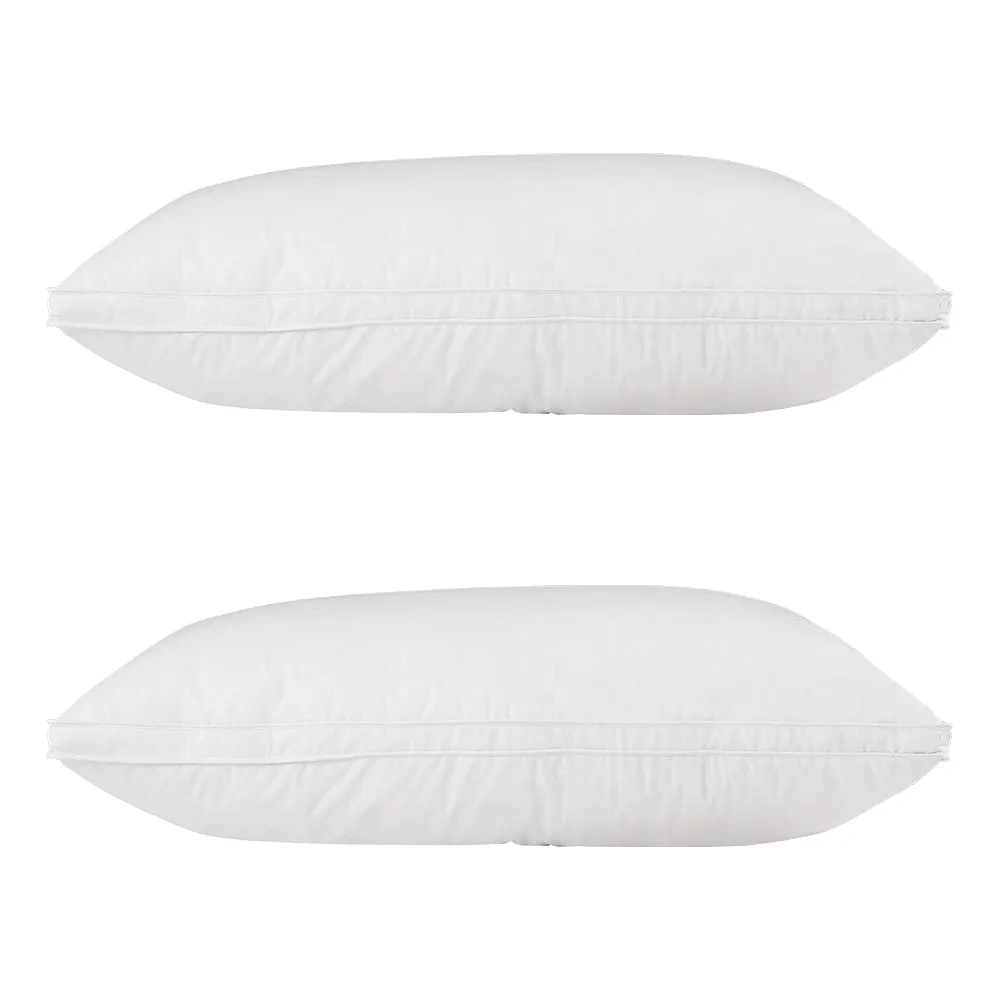 Giselle Bedding Goose Feather Down Pillow Luxury Twin Pack