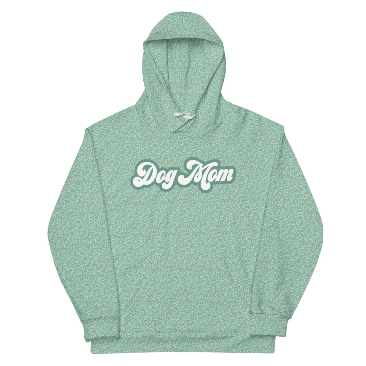 Green Leopard Print Dog Mom Hoodie