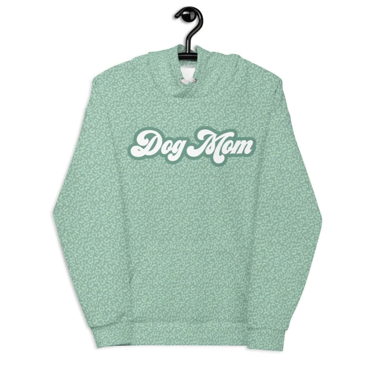 Green Leopard Print Dog Mom Hoodie