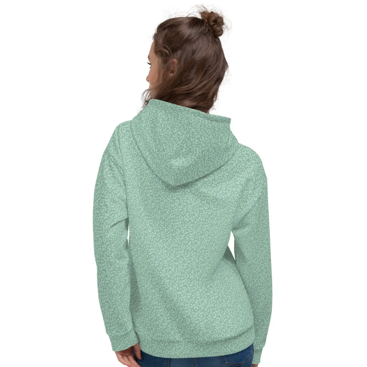 Green Leopard Print Dog Mom Hoodie