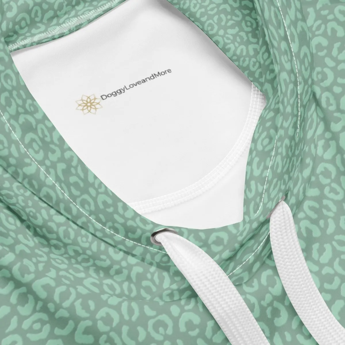 Green Leopard Print Dog Mom Hoodie