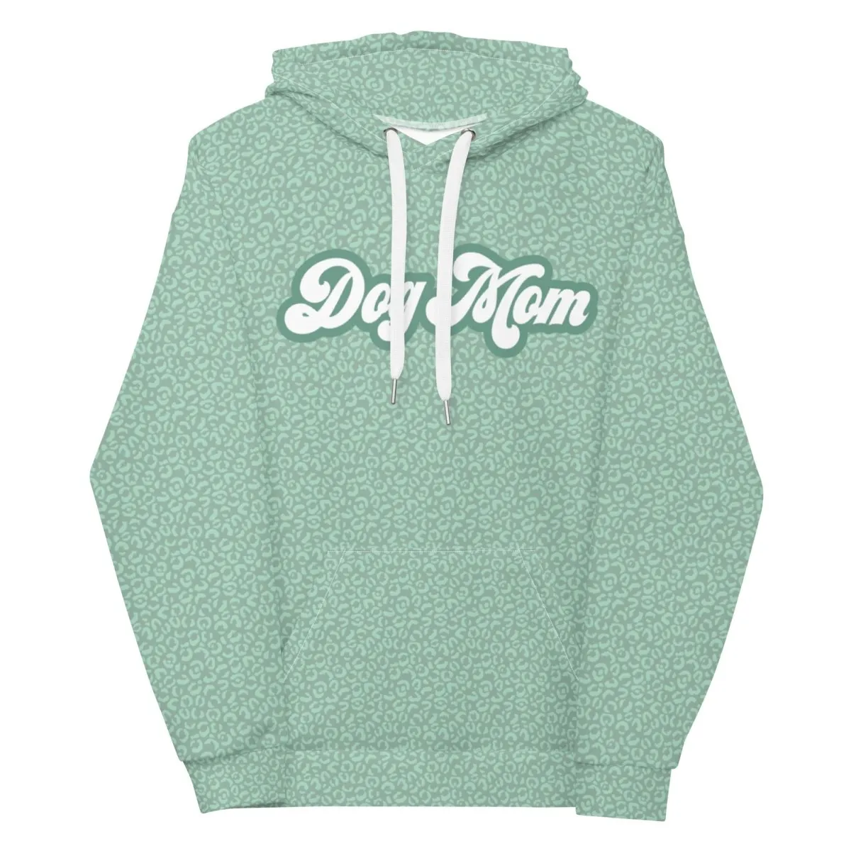 Green Leopard Print Dog Mom Hoodie