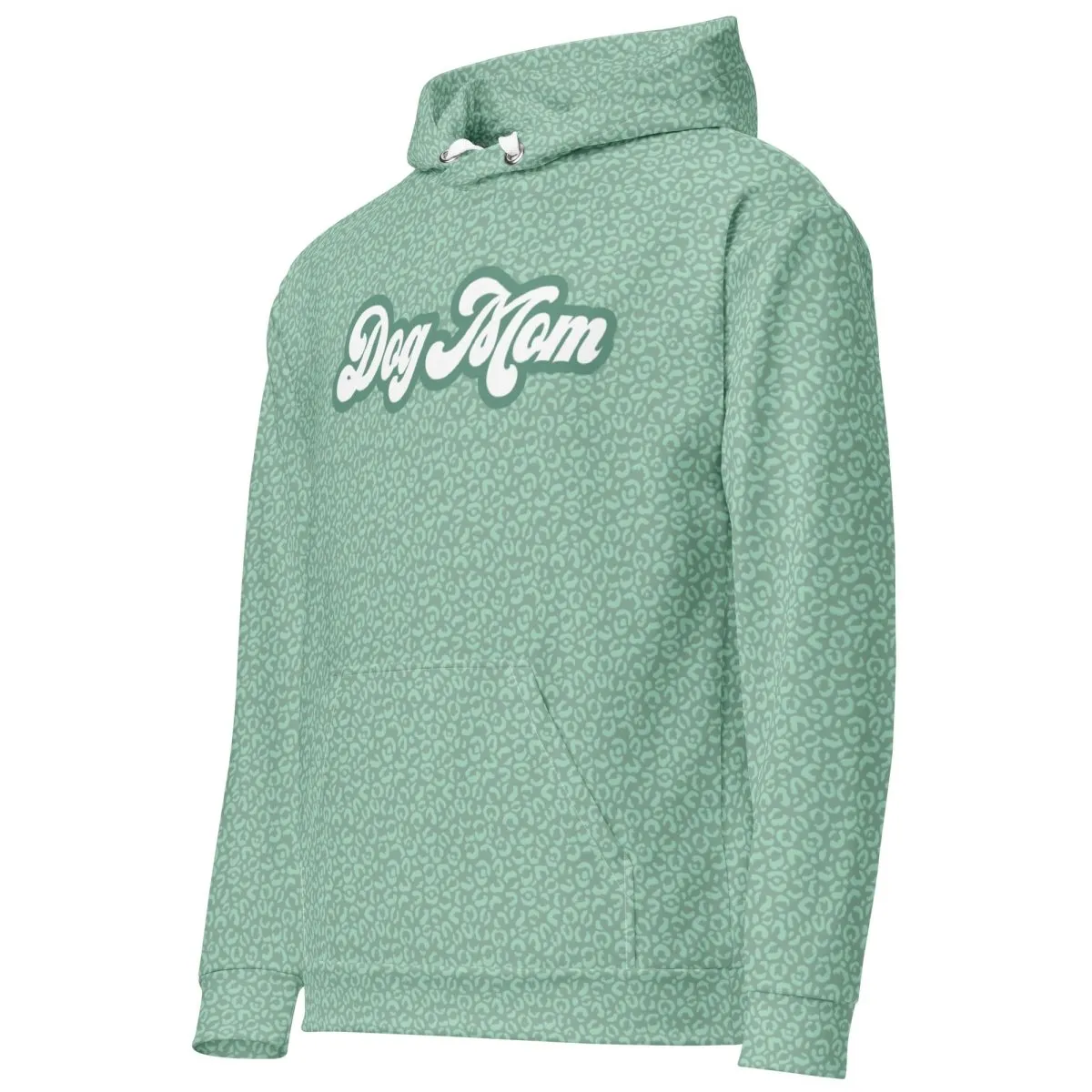 Green Leopard Print Dog Mom Hoodie