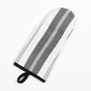Hand Woven Barbecue Mitt | Black & White