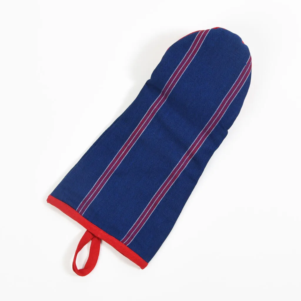 Hand Woven Barbecue Mitts | Red, White & Blues