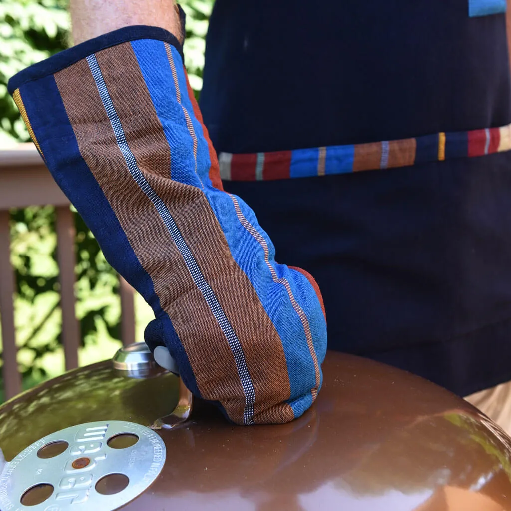 Hand Woven BBQ Set | Wide Indigo