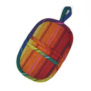 Hand woven Mini Oven Mitt | Rainbow