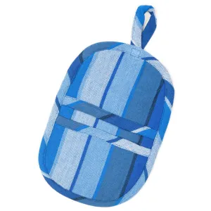 Hand Woven Mini Oven Mitt | Stormy Blues