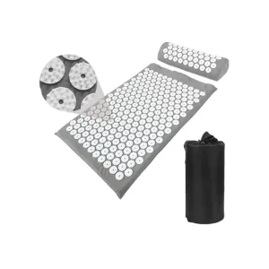 Hemmka Health Acupressure Mat & Pillow - Grey