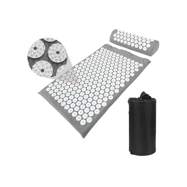 Hemmka Health Acupressure Mat & Pillow - Grey