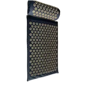 Hemmka Health Supreme Acupressure Mat & Pillow - Black / Gold