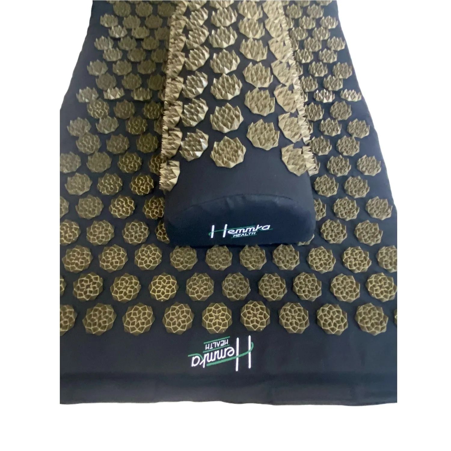 Hemmka Health Supreme Acupressure Mat & Pillow - Black / Gold