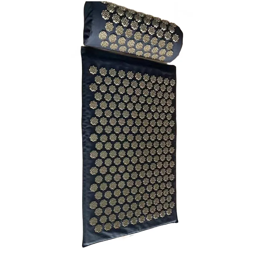 Hemmka Health Supreme Acupressure Mat & Pillow - Black / Gold
