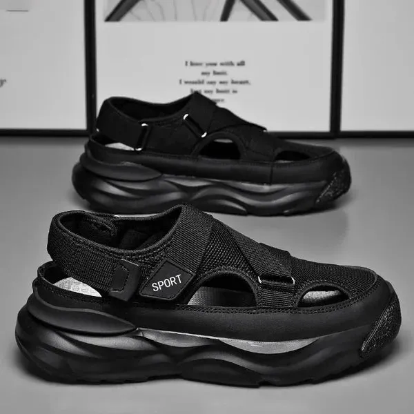 High Platform Mesh Sandals for Men