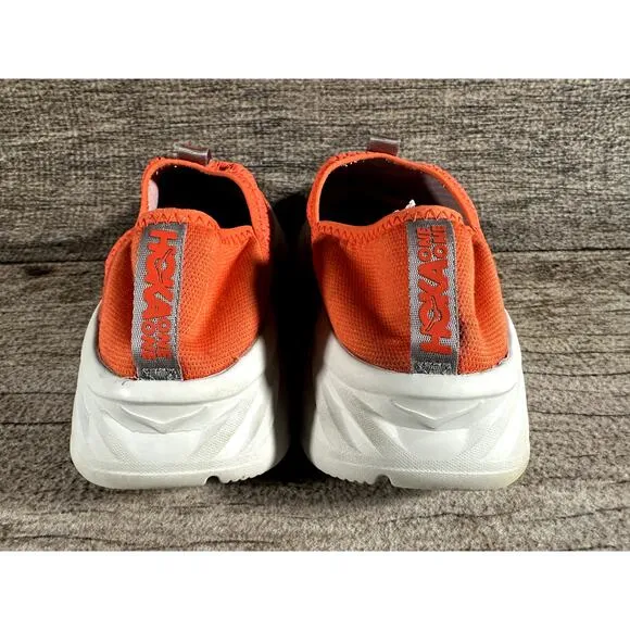 Hoka One One Ora Recovery Shoe 1099677 Orange White Men’s Size 12