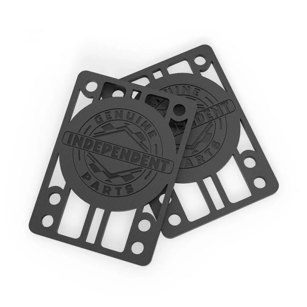 Indy Riser Pads 1/8 (Pack of 2) Black Skateboard Risers