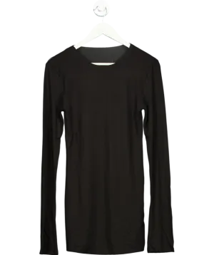Jaded London Black Flocked Back Mesh Dress UK 8
