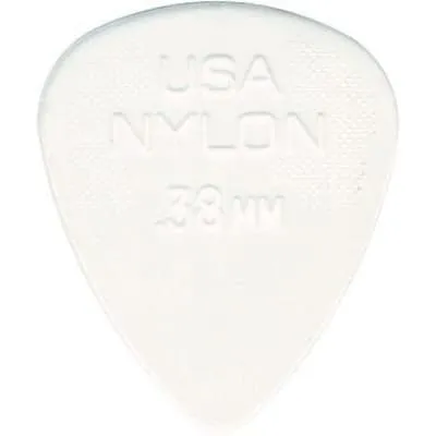 Jim Dunlop Nylon Standard 0.38mm Guitar Pick 12 Pack