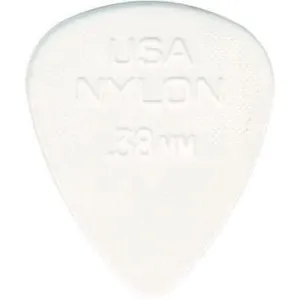 Jim Dunlop Nylon Standard 0.38mm Guitar Pick 12 Pack