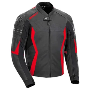 Joe Rocket Men’s GPX Sport Black and Blue Leather Armor Jacket