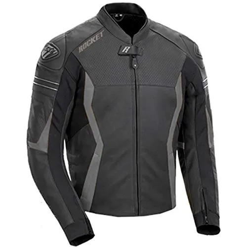 Joe Rocket Men’s GPX Sport Black and Blue Leather Armor Jacket