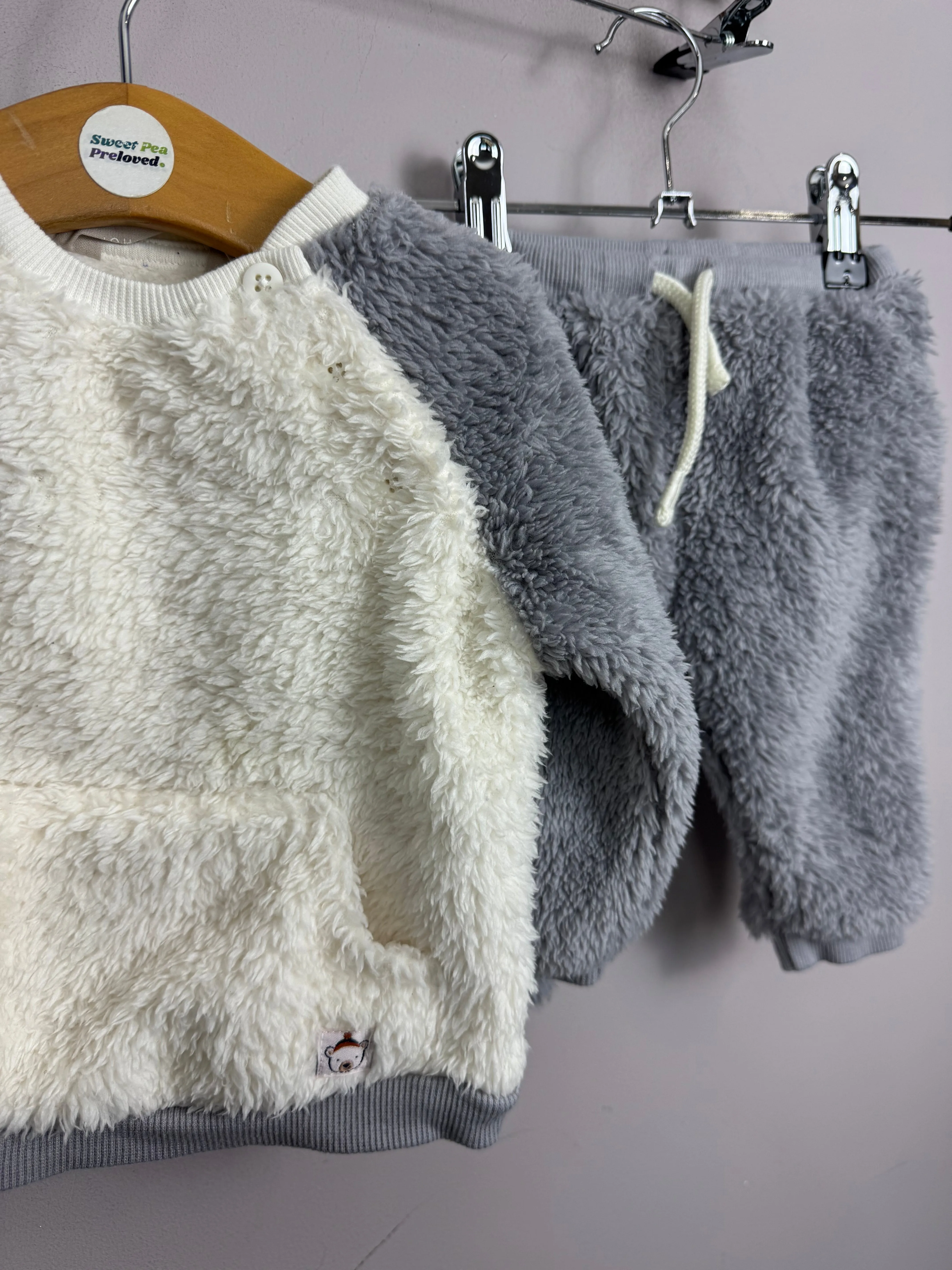 John Lewis Fleece Set 3-6m