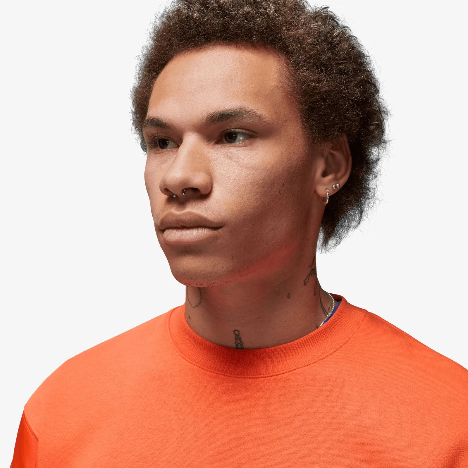 Jordan Flight MVP Graphic Fleece Crew-Neck Sweatshirt - Orange