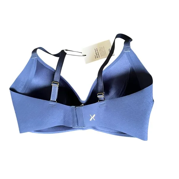 Knix Wingwoman Blue Contour Bra Size 7 Midnight Blue NWT
